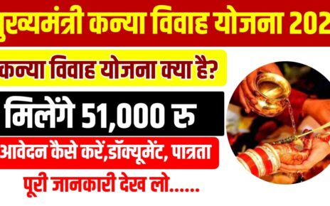 Mukhyamntri Kanya Vivah Yojana 2024: बेटियों को शादी करने पर सरकार दे रही है ₹51,000 की सहायता राशि, ऐसे करें जल्द आवेदन